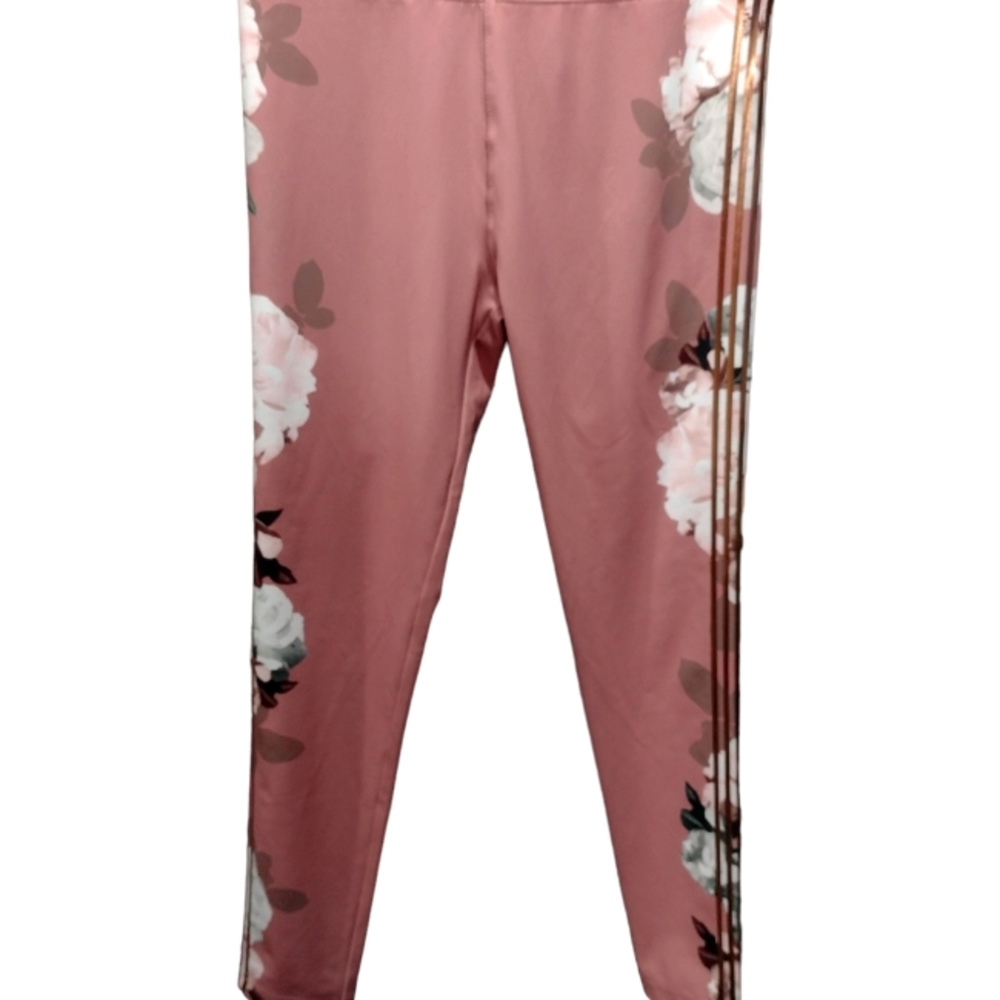 JUSTICE Active Girl's Leggings. Pink & Gold. Size 18/20.